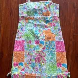 KY Derby Dress! Lilly Pulitzer Original Label Carson’s Grandstand Patch Size 10